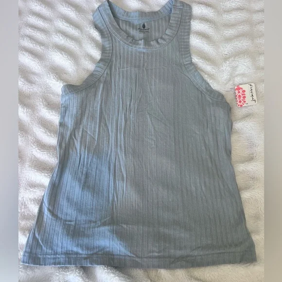 free people movement Women's Gray Tank Top NWT Sz Large - Picture 3 of 6